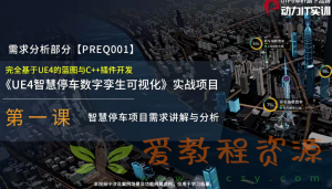 UE4智慧停车数字孪生可视化全能大师版2022【画质高清只有视频】|5G