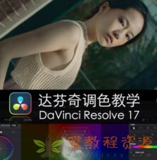 舞光弄影达芬奇调色教学DaVinci Resolve17速成教学大师指南课|1.33 G