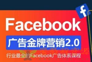 Facebook·广告营销系统训练营：金牌·营销2.0 行业最全Facebook广告·体系课|2.8G